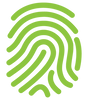 A clipart fingerprint to illustrate authentication