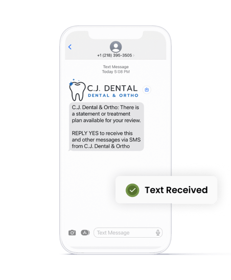 Phone with Text Received